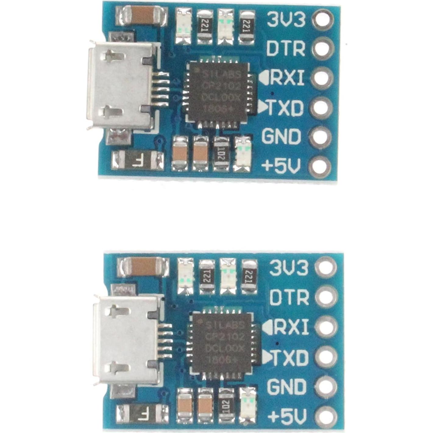 Módulo Serial CP2102 NOYITO Micro USB a TTL - Paquete de 2