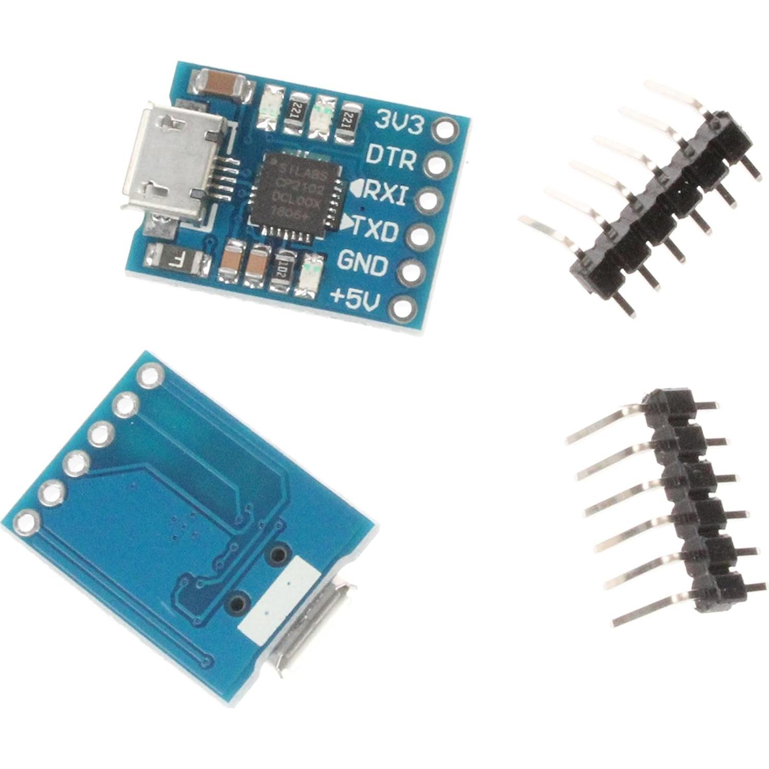 Módulo Serial CP2102 NOYITO Micro USB a TTL - Paquete de 2