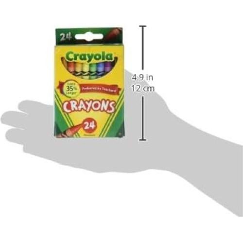 Crayons, Assorted Classic Colors, 24 Count