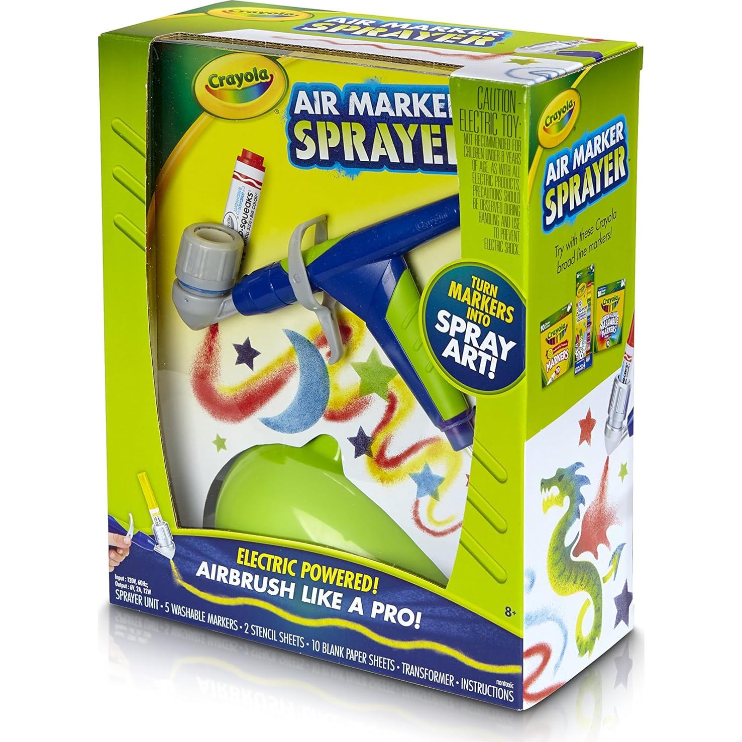 Aerógrafo Crayola Air Marker Sprayer para Niños 8-15 Años
