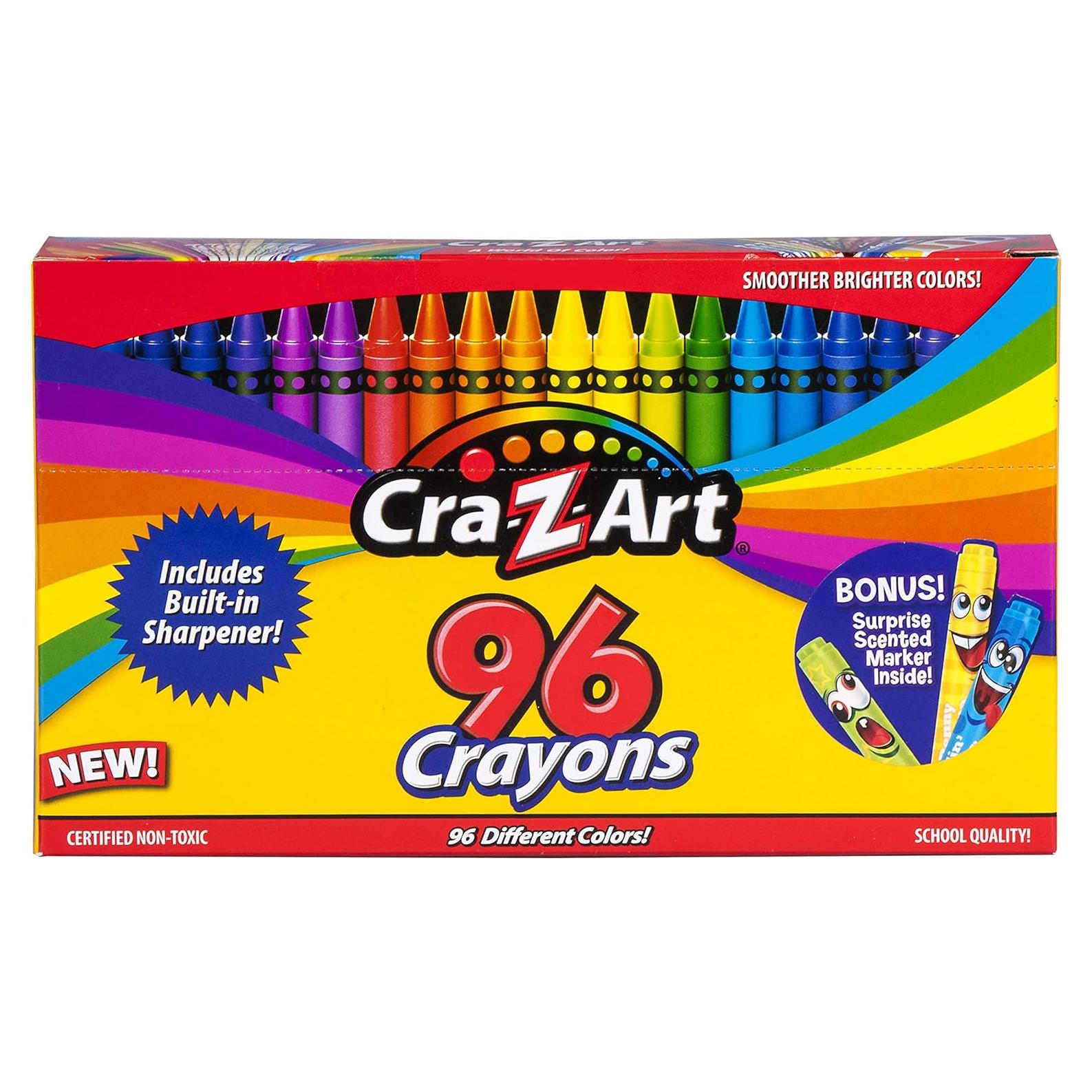 Cra-Z-Art 96 Crayones con Caja y Sacapuntas Incorporado