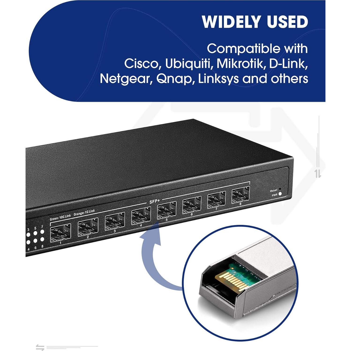 Paquete de 4 Transceptores SFP+ 10G Timaxk 10GBASE-SR 850nm