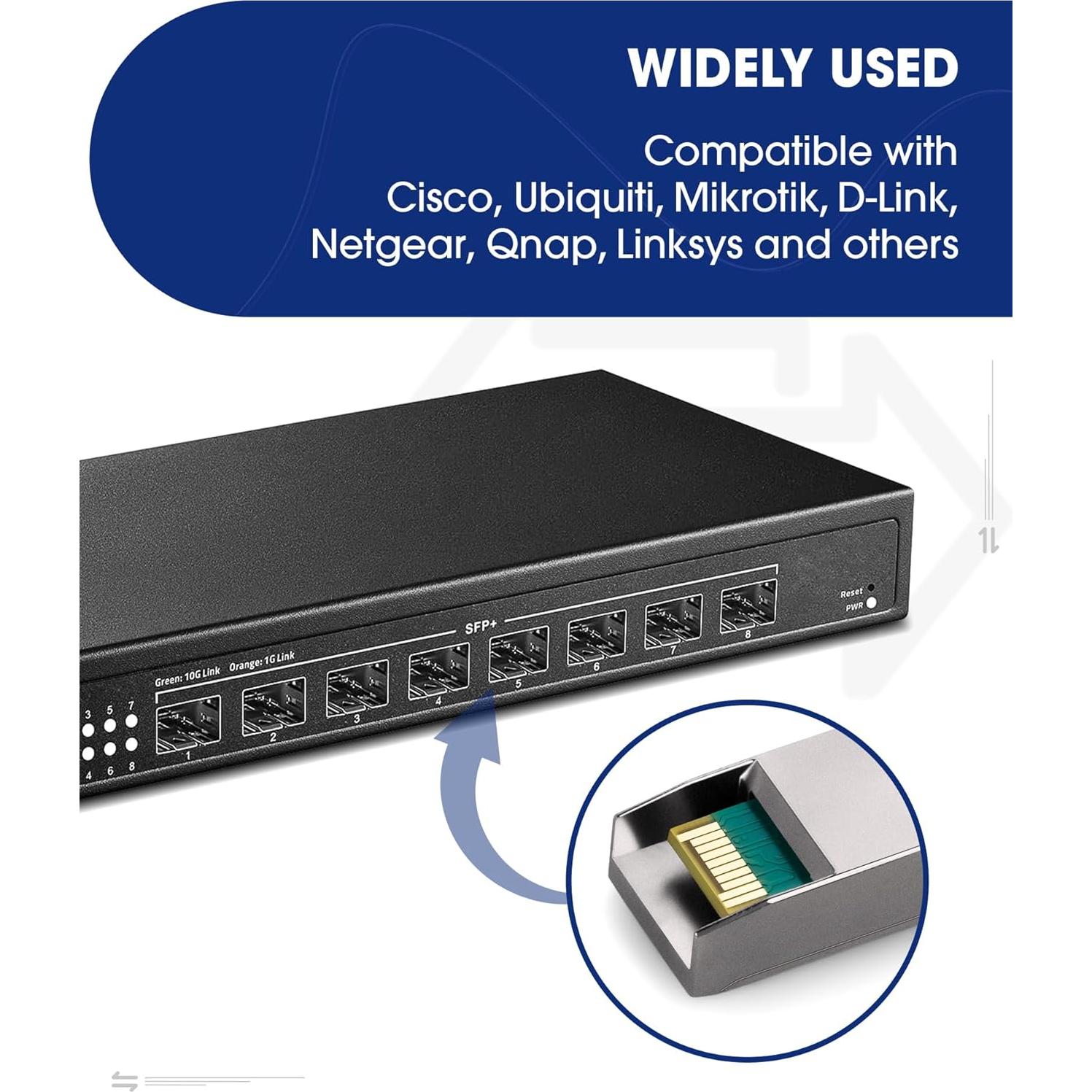 Transceptor SFP+ 10GBase-T Timaxk RJ-45 hasta 30m CAT.6a/CAT7