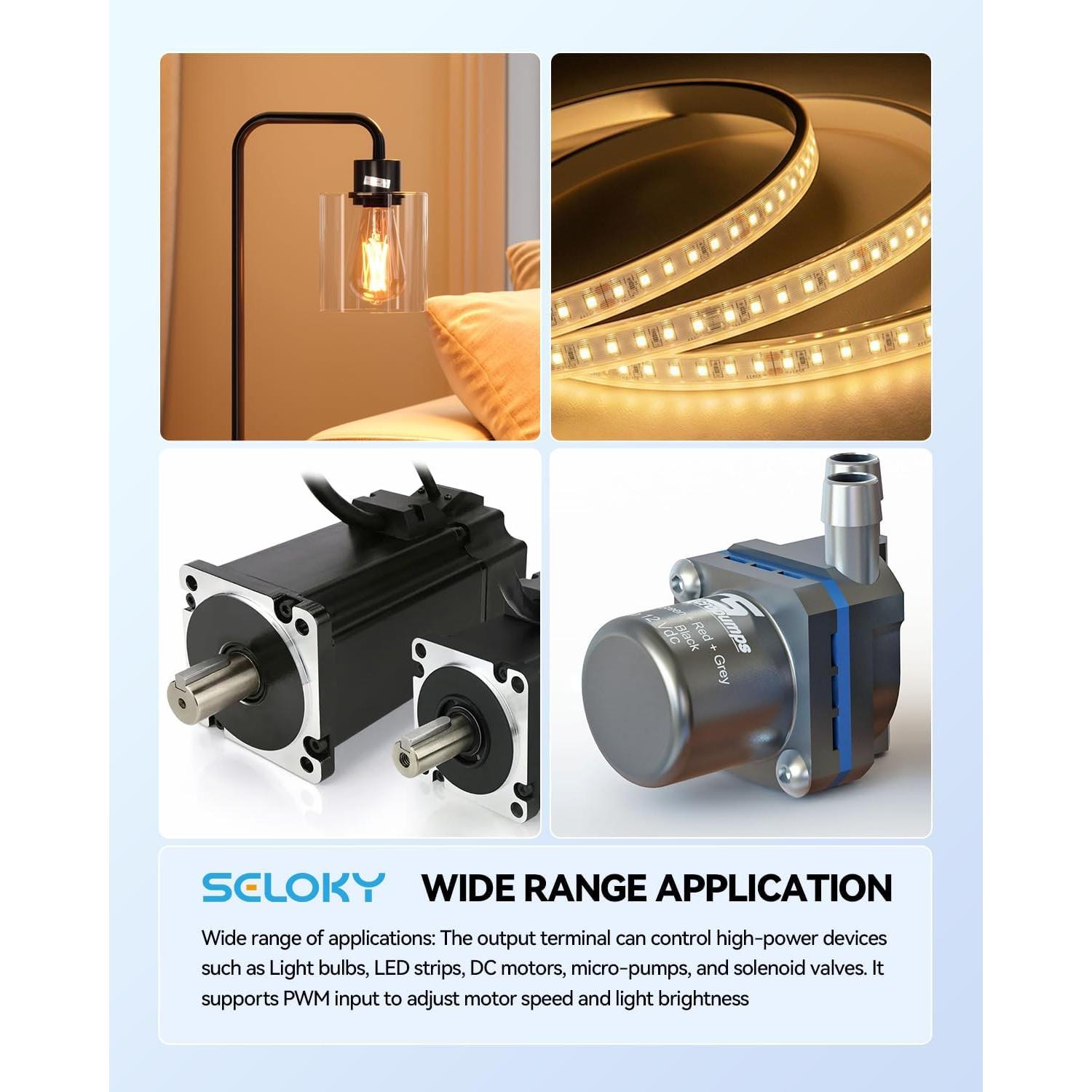 Módulo Control MOSFET PWM 15A 400W Seloky DC 5V-36V 3PCS