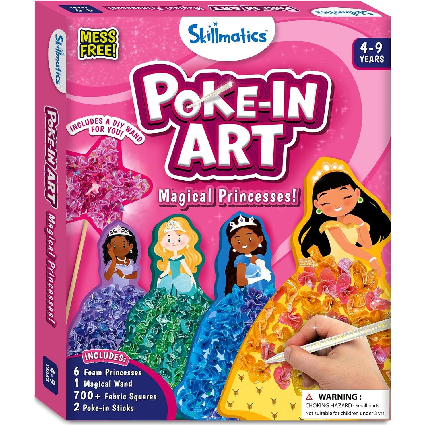 Skillmatics Poke-in Art Princesas Mágicas - Manualidades DIY