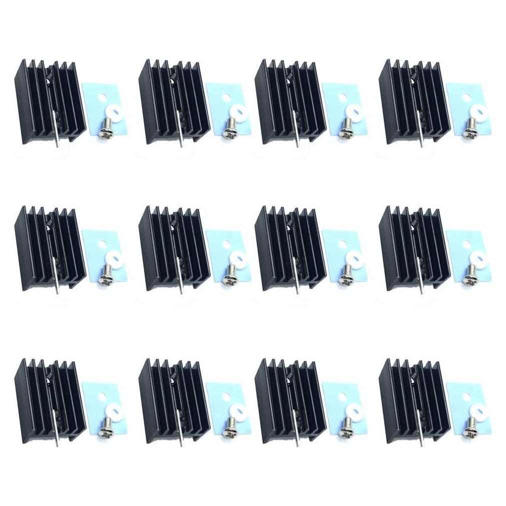 Kit de Disipador TO-220 SGTKJSJS con Aislantes y Tornillos