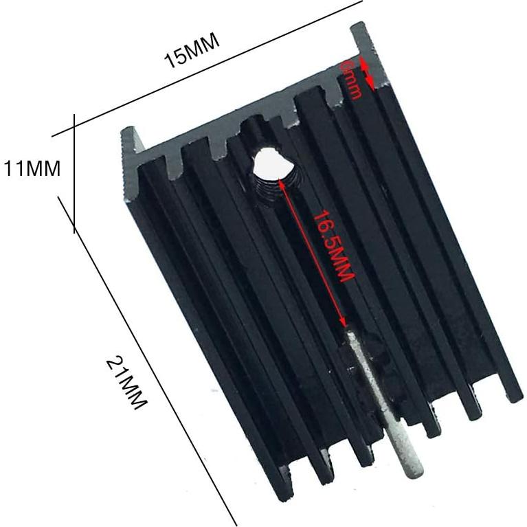 Kit de Disipador TO-220 SGTKJSJS con Aislantes y Tornillos