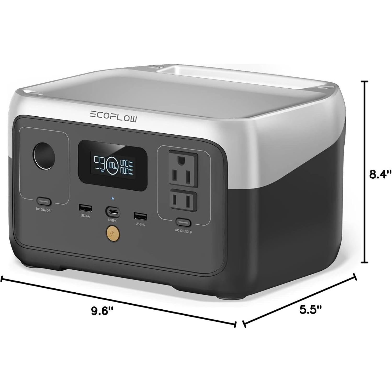 Estación de Energía Portátil EF ECOFLOW RIVER 2 256Wh