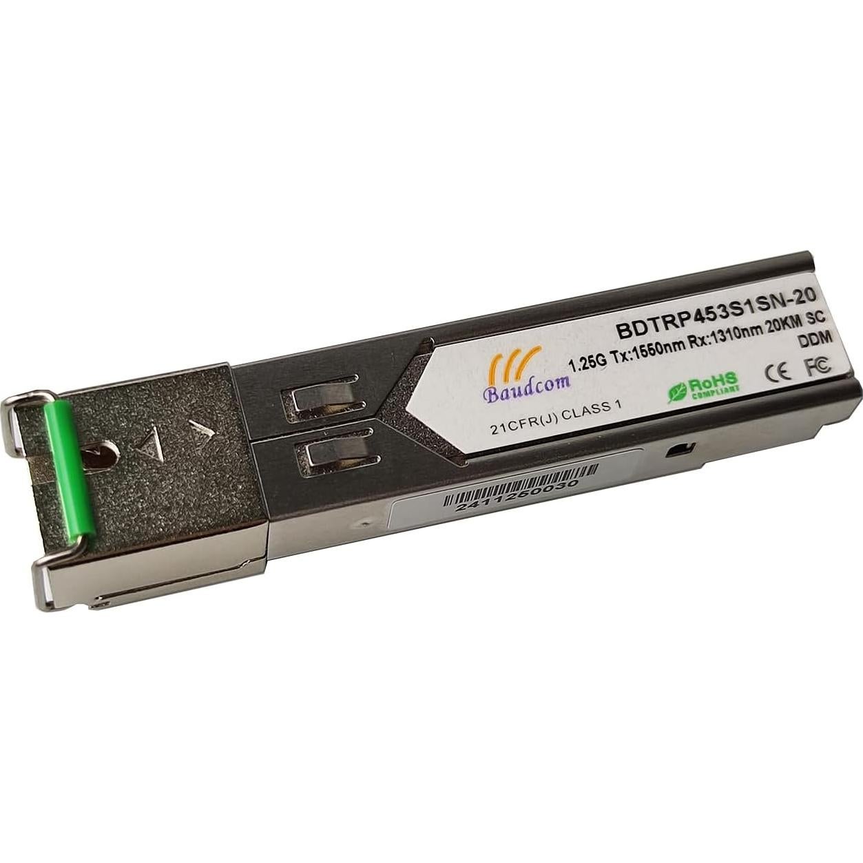 Módulo SFP 1G BAUDCOM 1000Base-LR-BIDI-SC 20KM Fibra Óptica