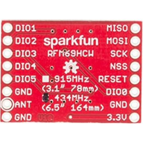Módulo RFM69HCW 434MHz SparkFun - Transceptor Inalámbrico