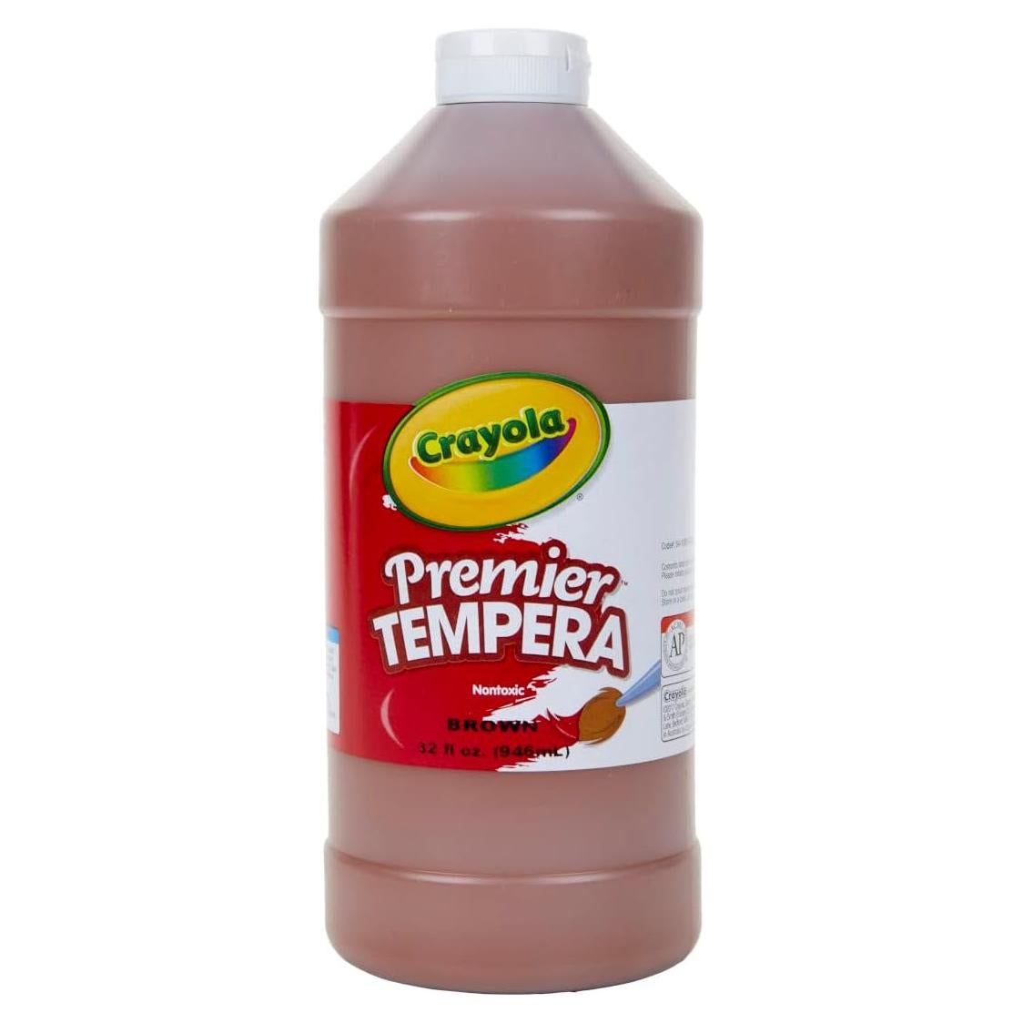 Pintura Tempera Crayola Marrón 32oz para Niños