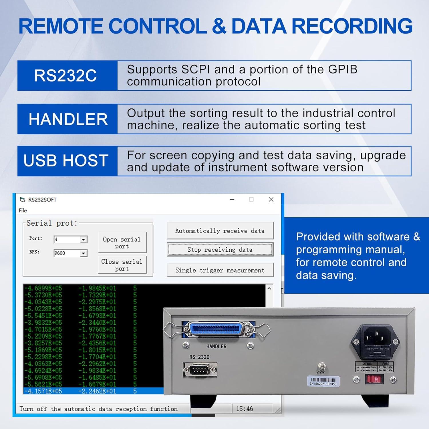 Medidor LCR Digital MATRIX MCR5200 40Hz-200kHz 0.1% USB