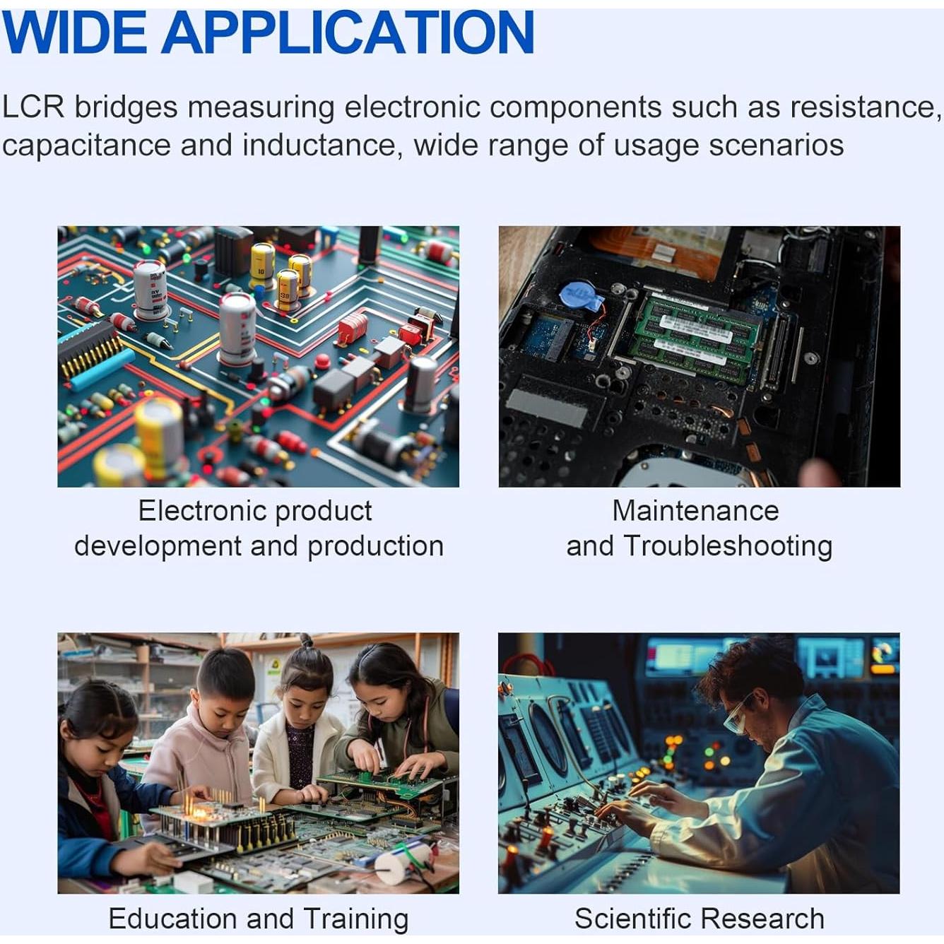Medidor LCR Digital MATRIX MCR5200 40Hz-200kHz 0.1% USB