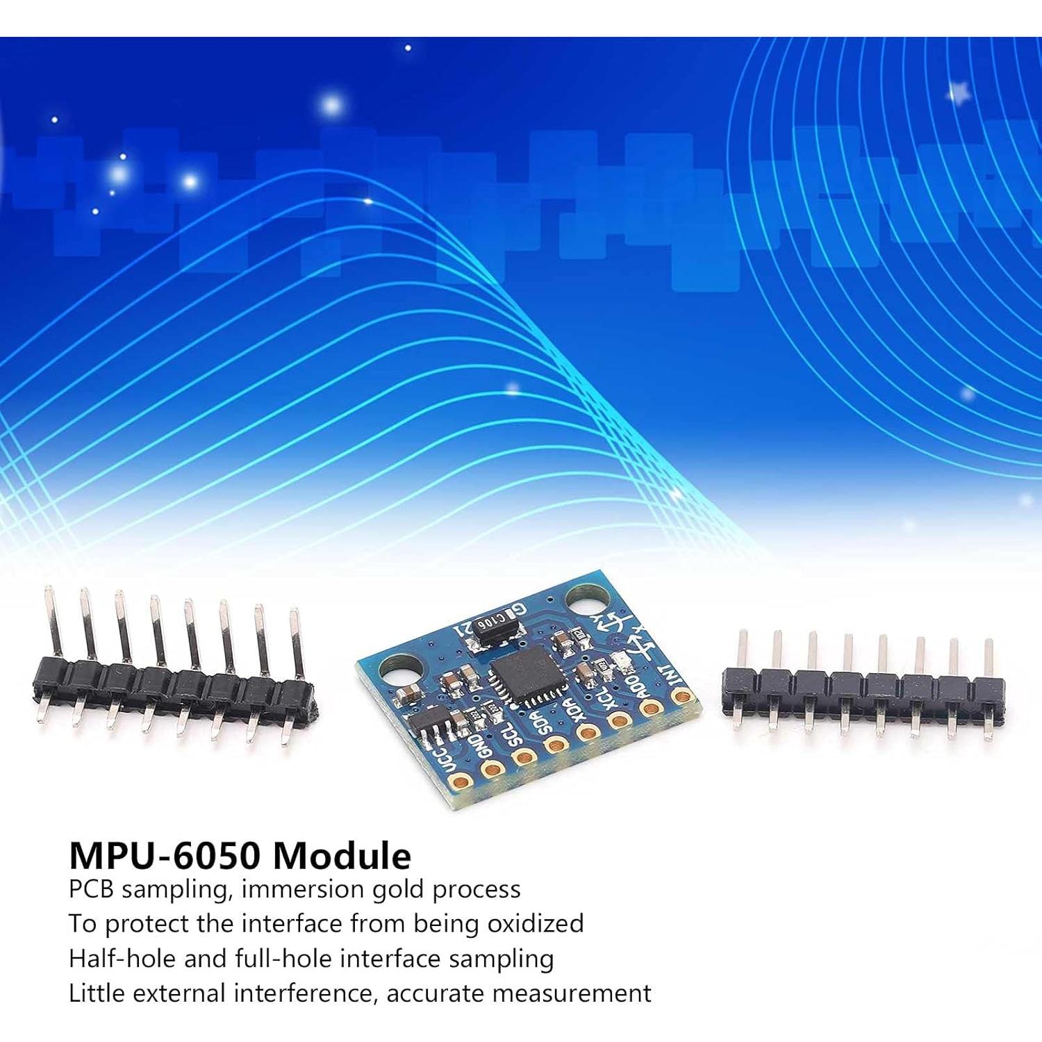 MPU6050 Module, Accelerometer Gyroscope Sensor Module PCB 3 Axes Gyro Sensors Accelerometer Board for Windows
