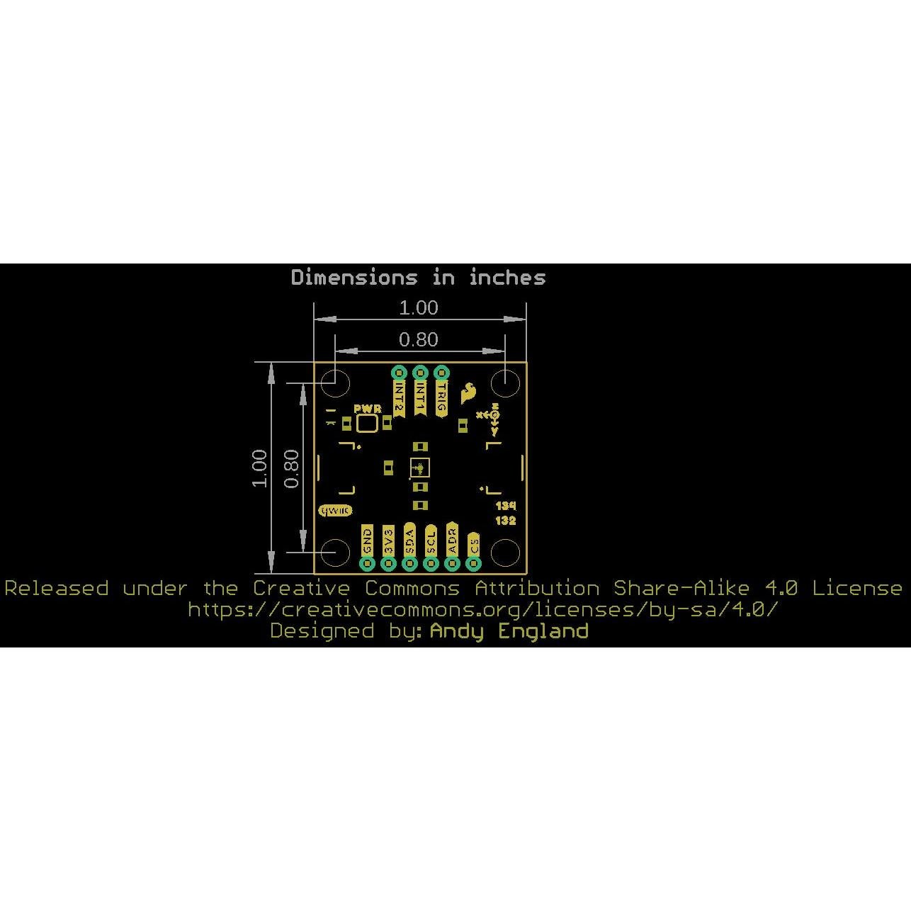 Acelerómetro Digital KX132 SparkFun 3 Ejes 16 bits Qwiic