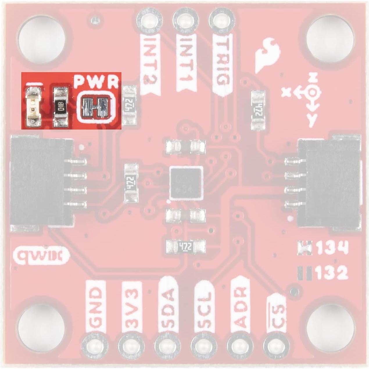 Acelerómetro Digital KX132 SparkFun 3 Ejes 16 bits Qwiic