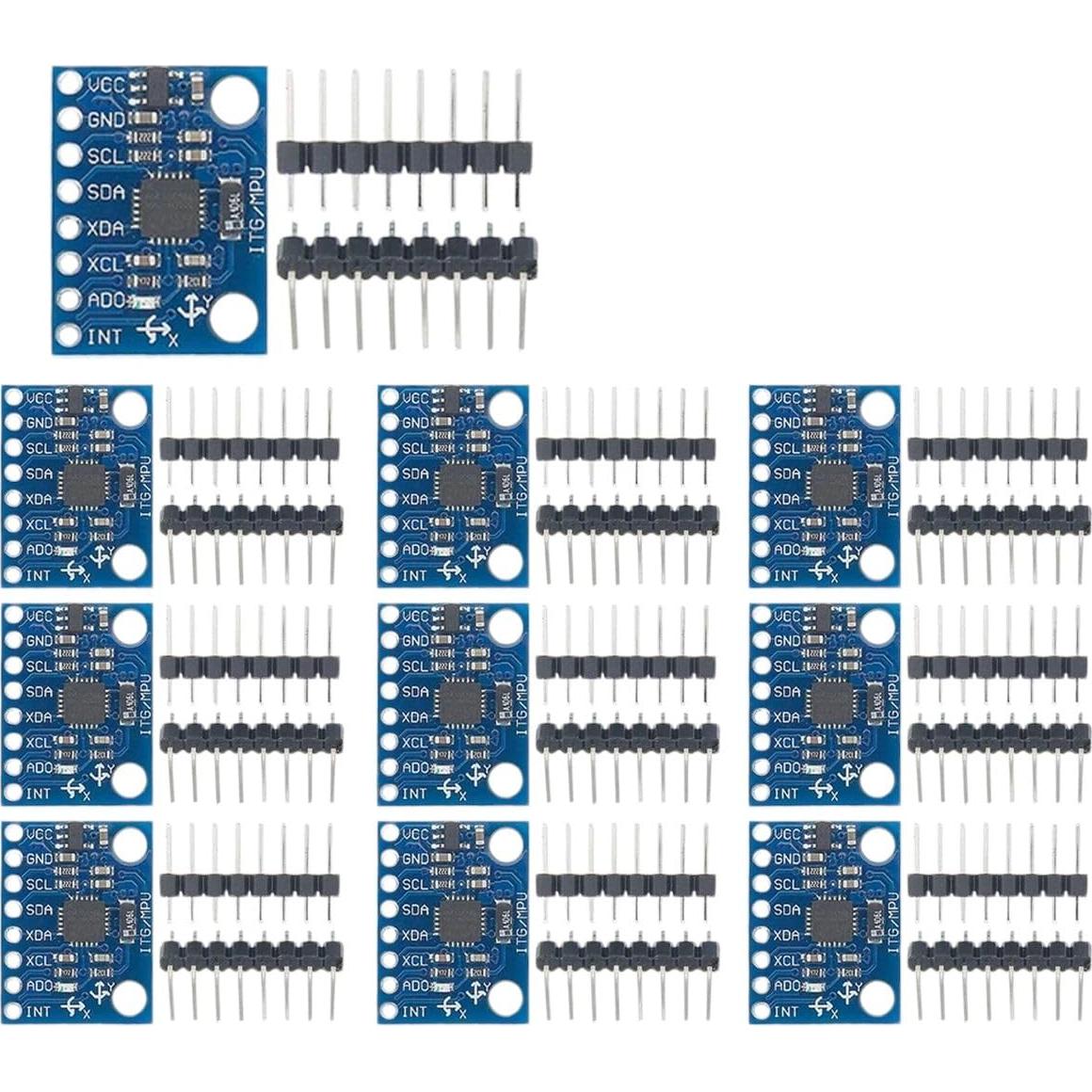 Módulo Sensor Giroscopio y Acelerómetro MPU6050 NIWMJTKIT 10 Piezas