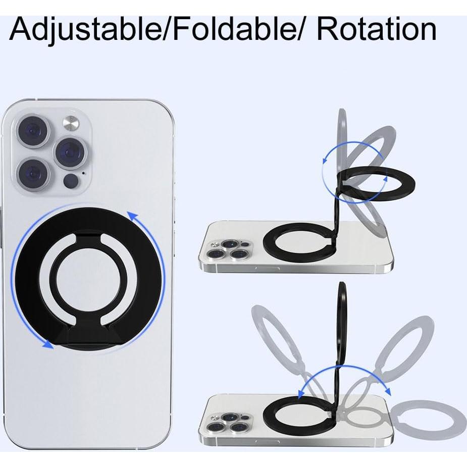 Soporte Magnético Doble Fonessary para Teléfonos Plateado