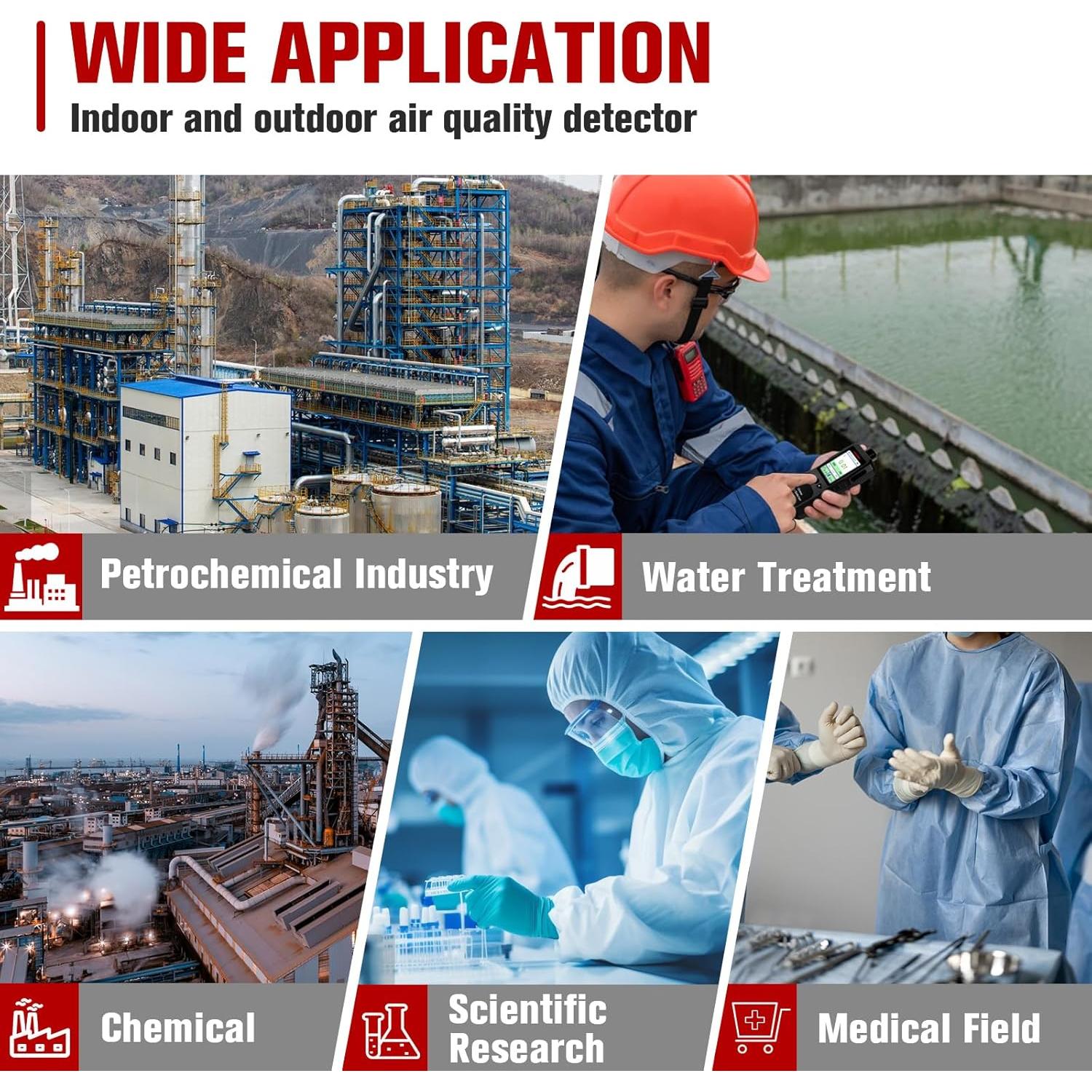 Detector de Ozono ZYKYCX ZY-Oz4000 Portátil 0-20 PPM