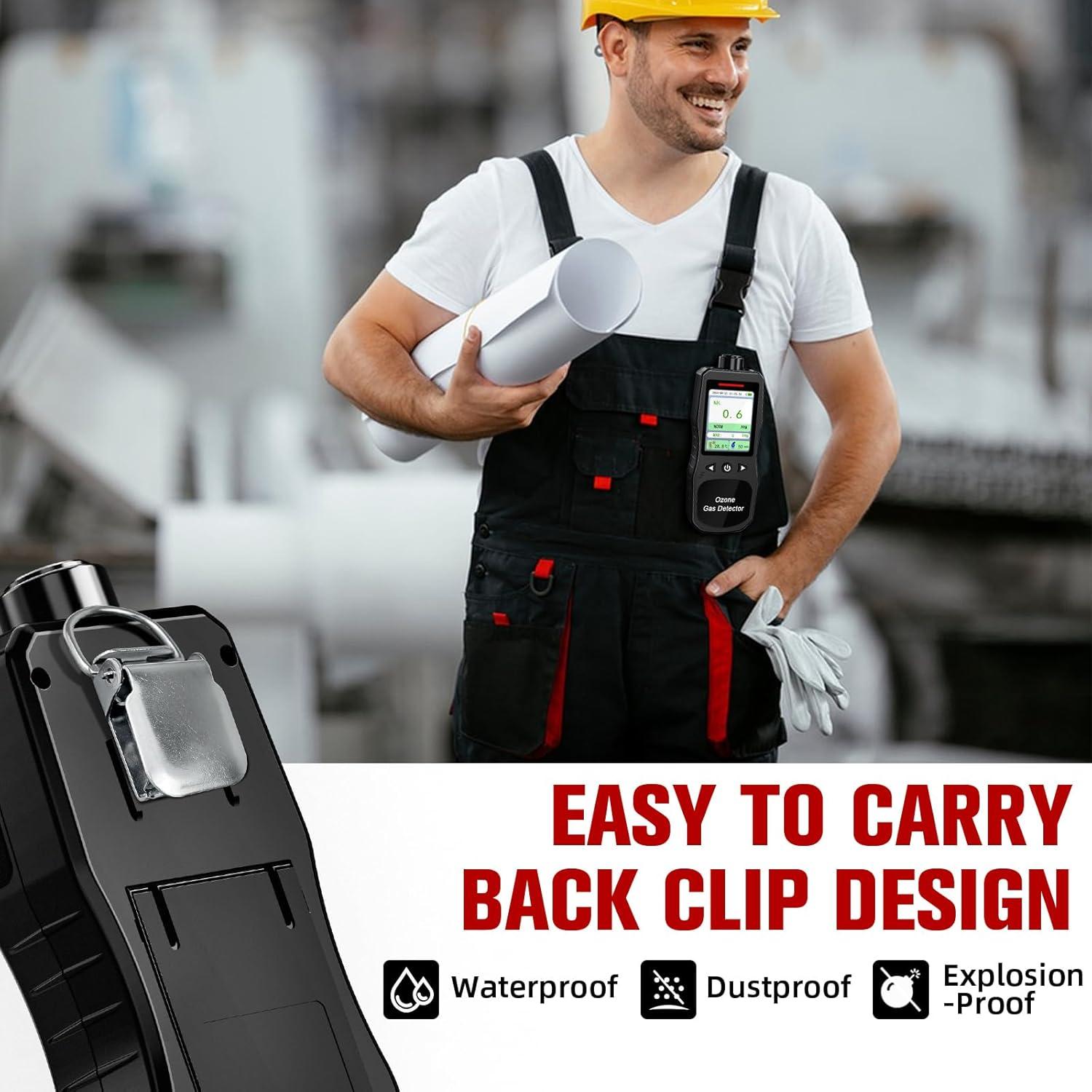 Detector de Ozono ZYKYCX ZY-Oz4000 Portátil 0-20 PPM