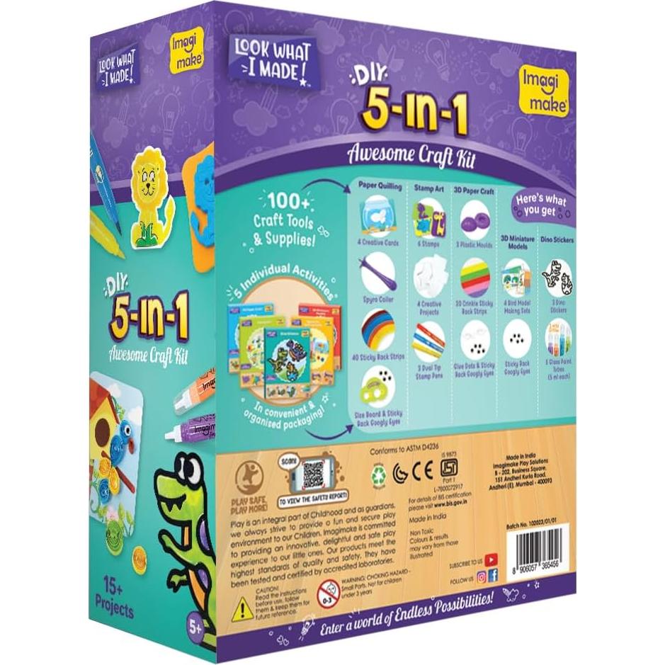 Kit de Manualidades 5 en 1 Imagimake - Proyectos Creativos