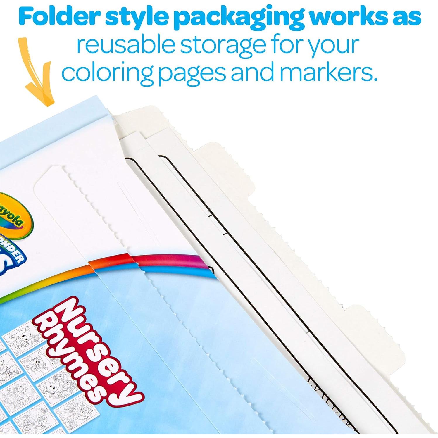 Crayola Color Wonder Rimas Infantiles 18 Páginas y 5 Marcadores