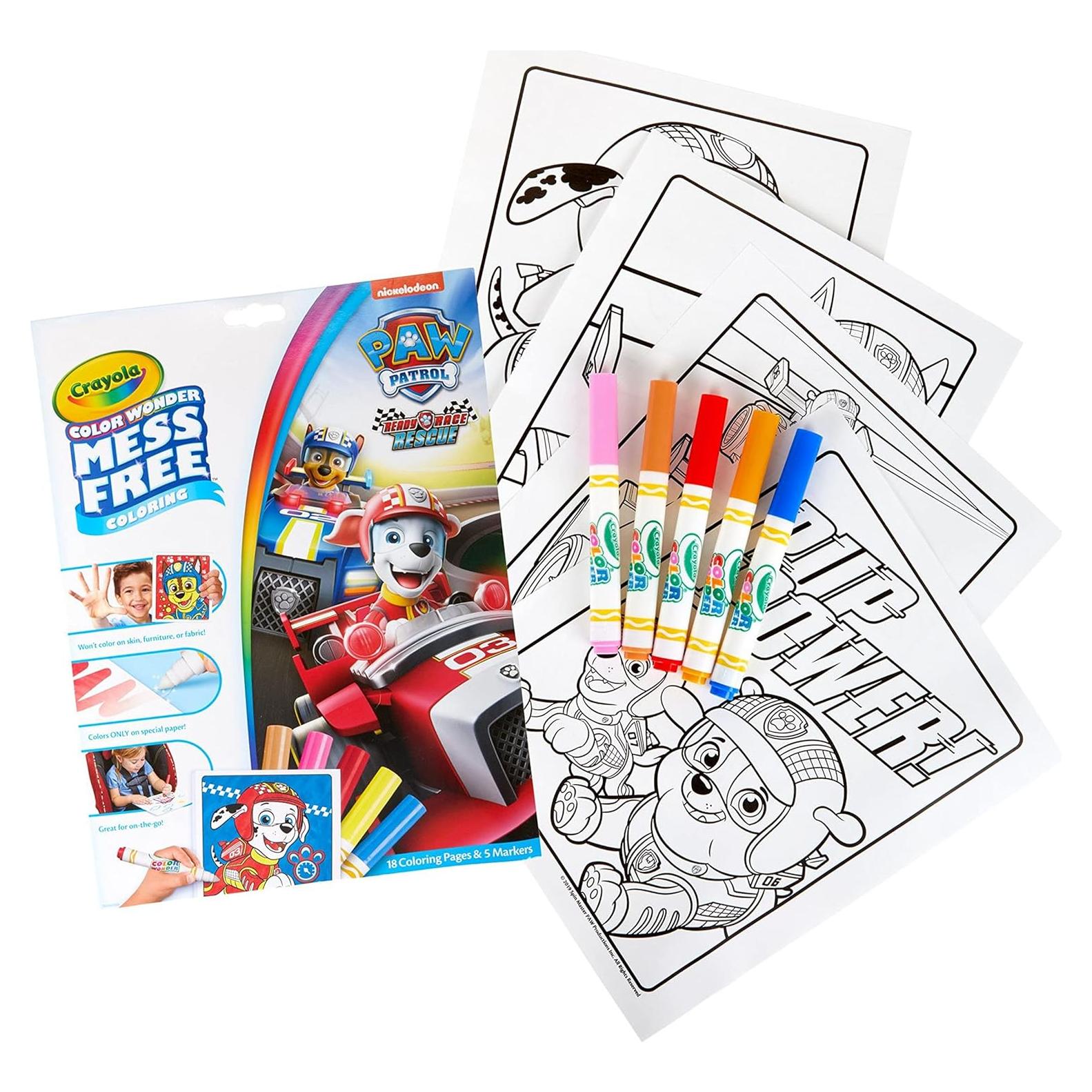 Set de Colorear Crayola Patrulla Canina 18 Páginas Sin Desorden
