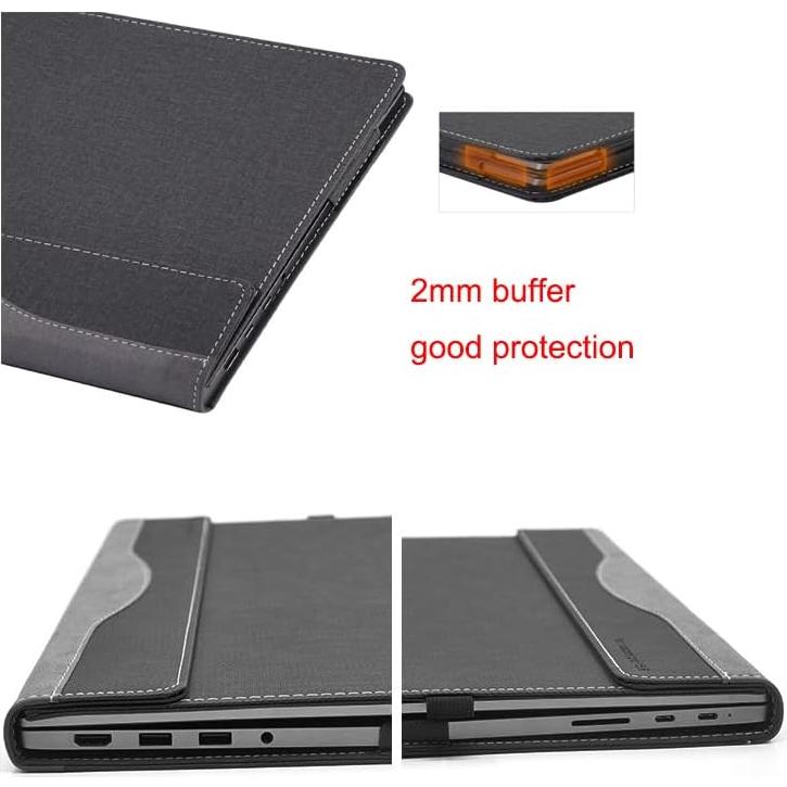 Funda para HP EliteBook 14" y ProBook x360 - Piel PU Negra