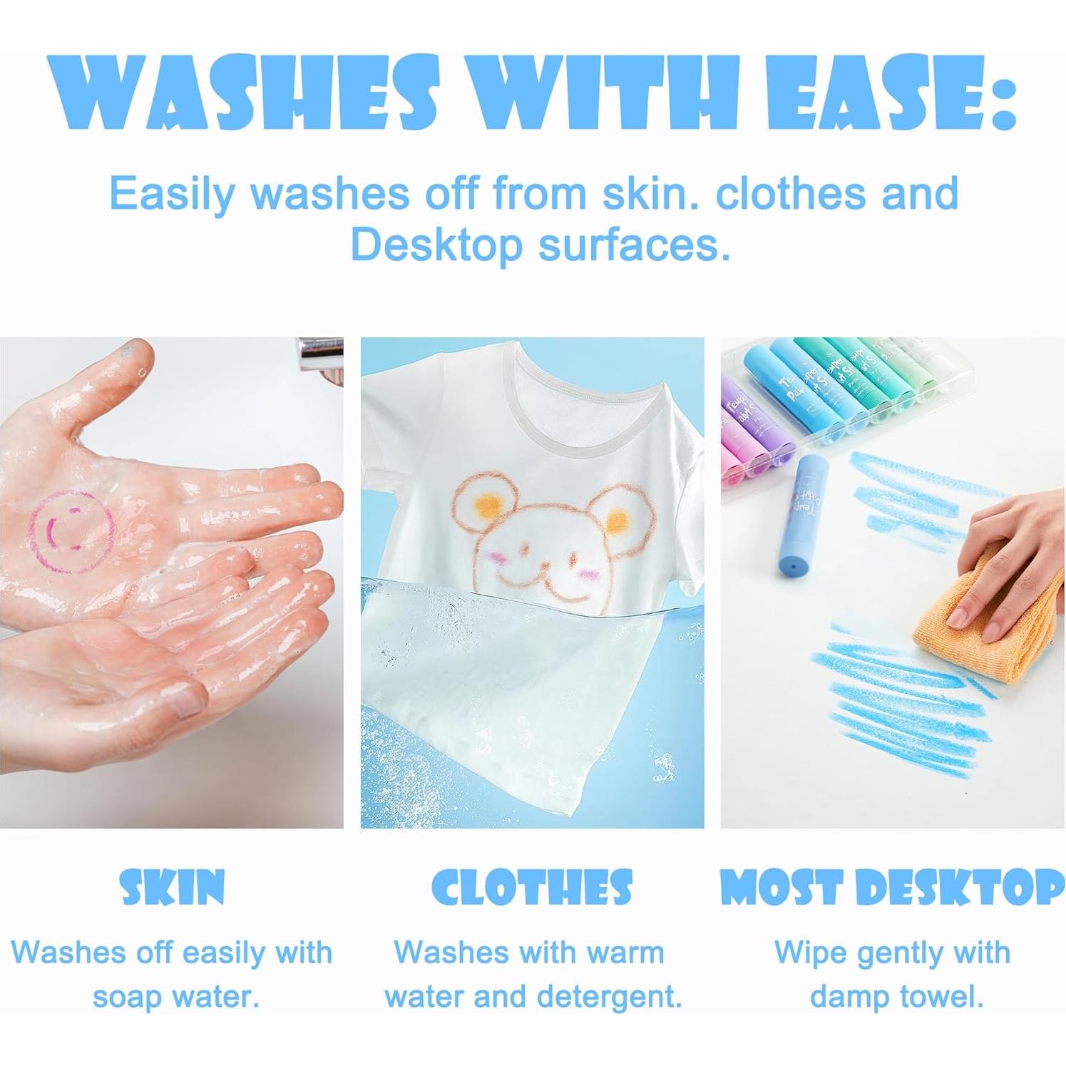 Palitos de Pintura Tempera Shuttle Art 20 Colores Pastel