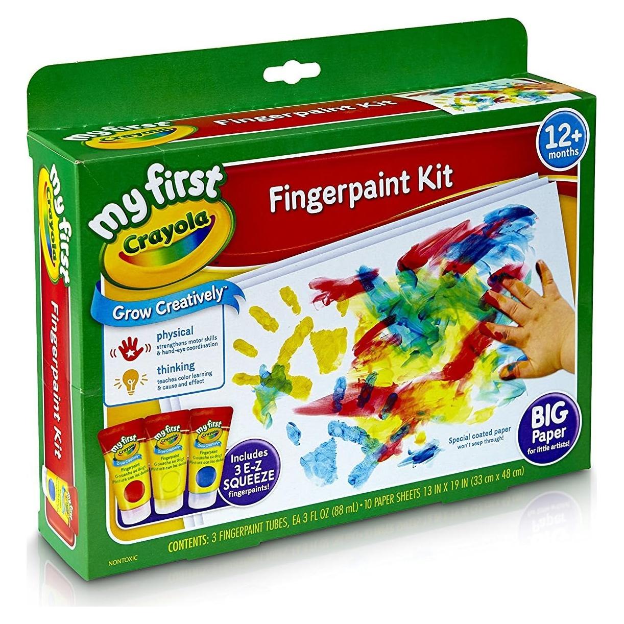 My First Fingerpaint Kit, Washable Paint, Gifts, Ages 1, 2, 3, 4, 5
