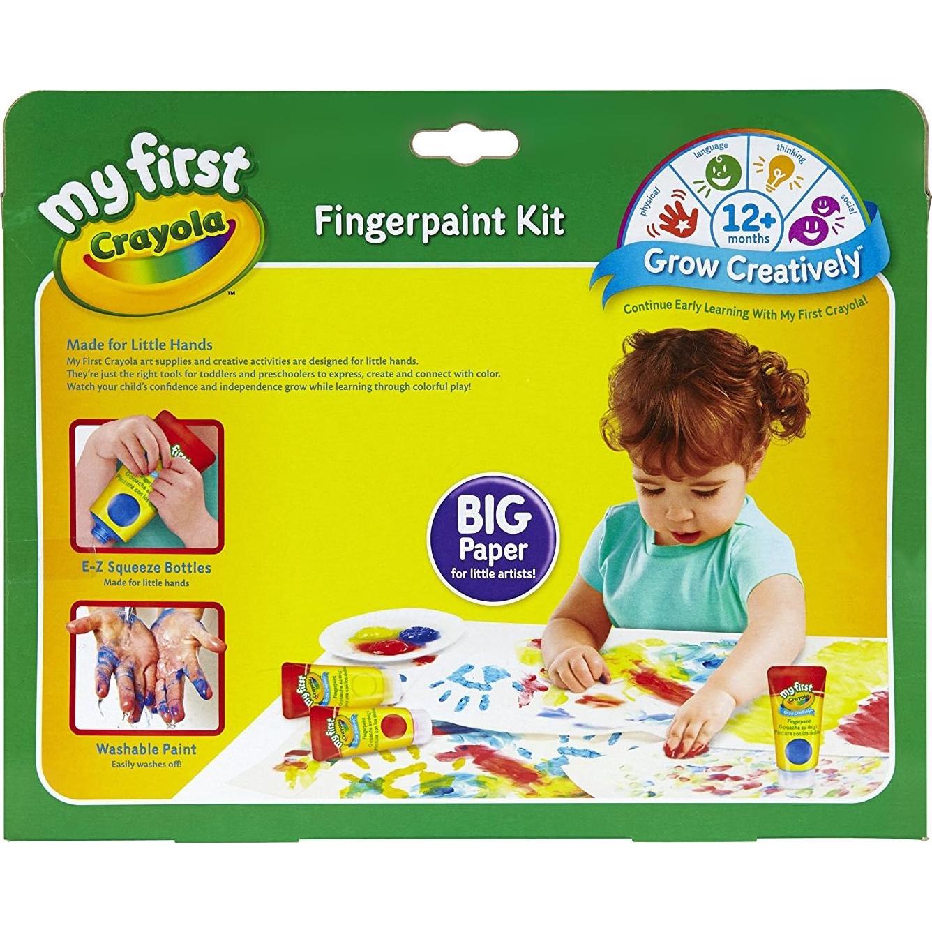 My First Fingerpaint Kit, Washable Paint, Gifts, Ages 1, 2, 3, 4, 5