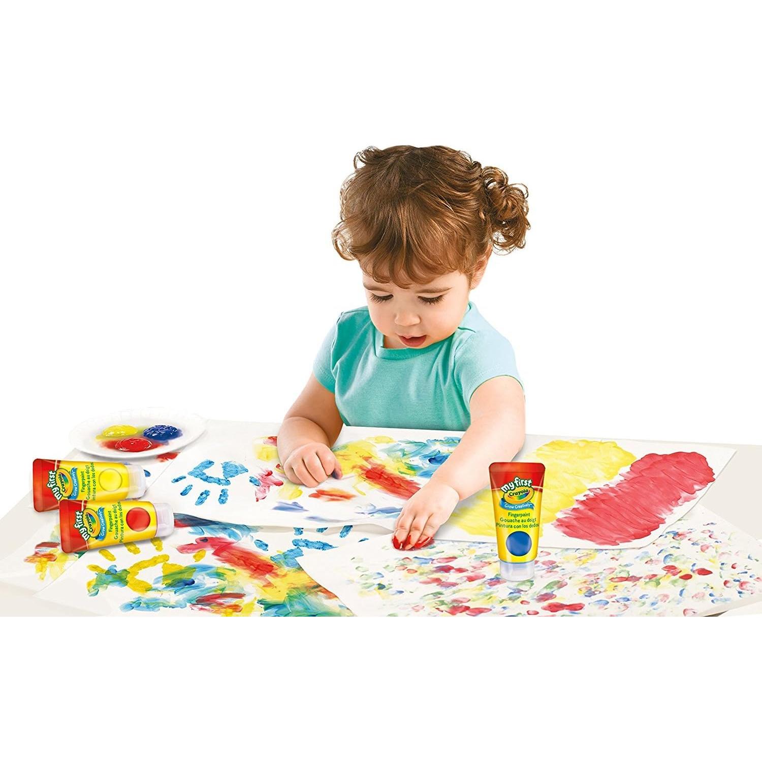 My First Fingerpaint Kit, Washable Paint, Gifts, Ages 1, 2, 3, 4, 5