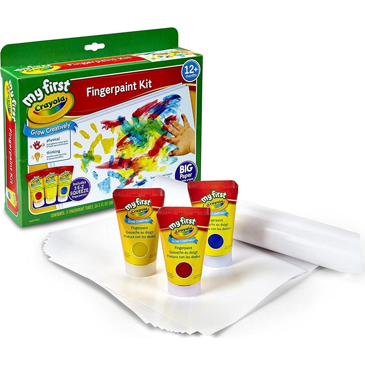 My First Fingerpaint Kit, Washable Paint, Gifts, Ages 1, 2, 3, 4, 5