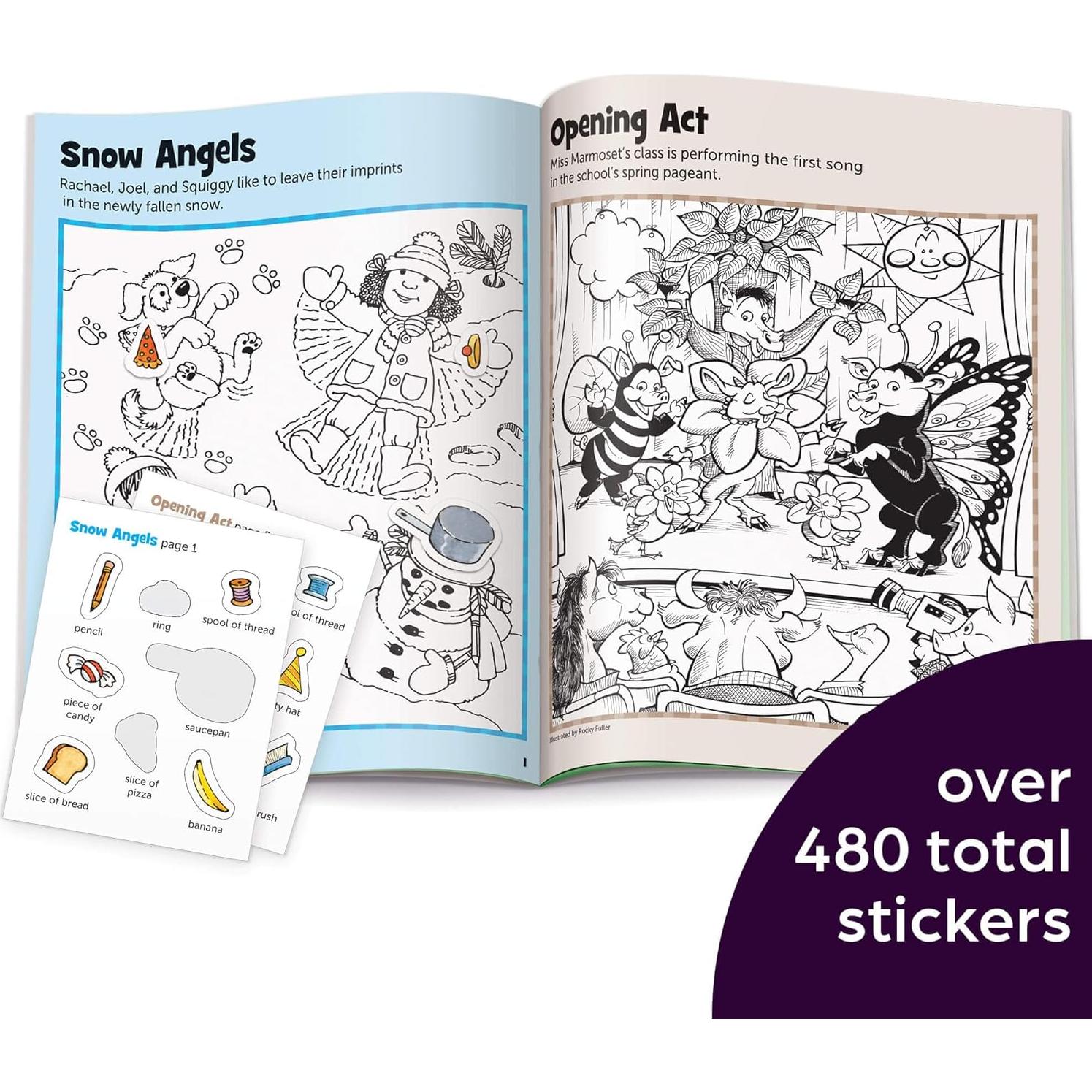 Libros de Pegatinas para Niños Highlights - 4 Libros de Actividades