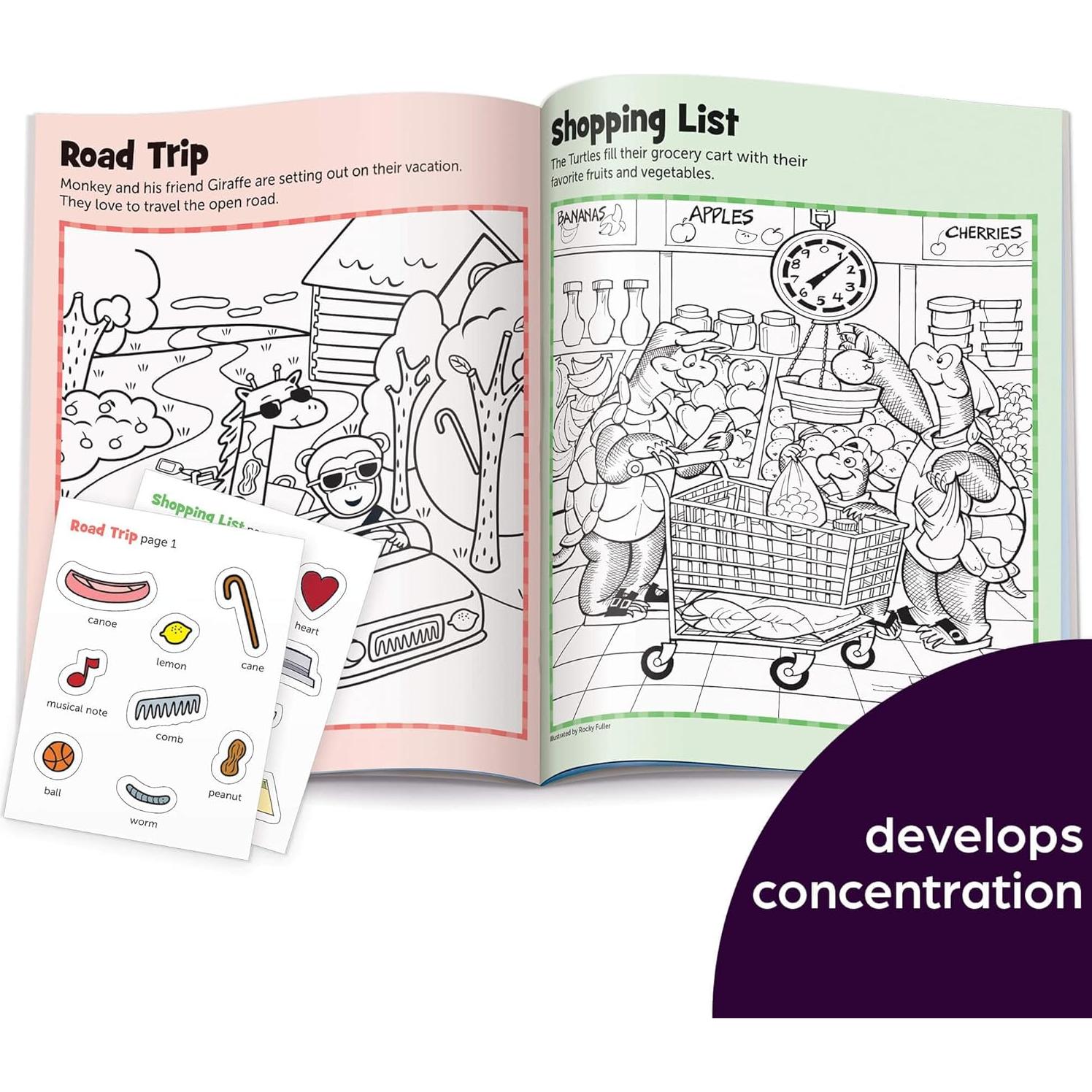 Libros de Pegatinas para Niños Highlights - 4 Libros de Actividades