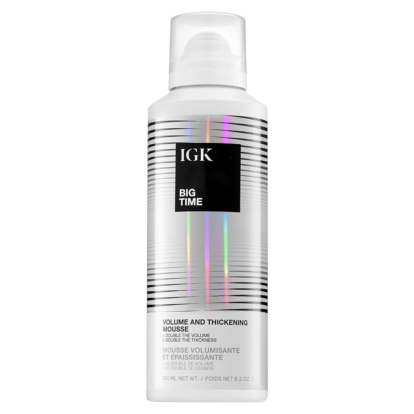 Mousse Voluminizador IGK Big Time 175 g - Fórmula Ligera