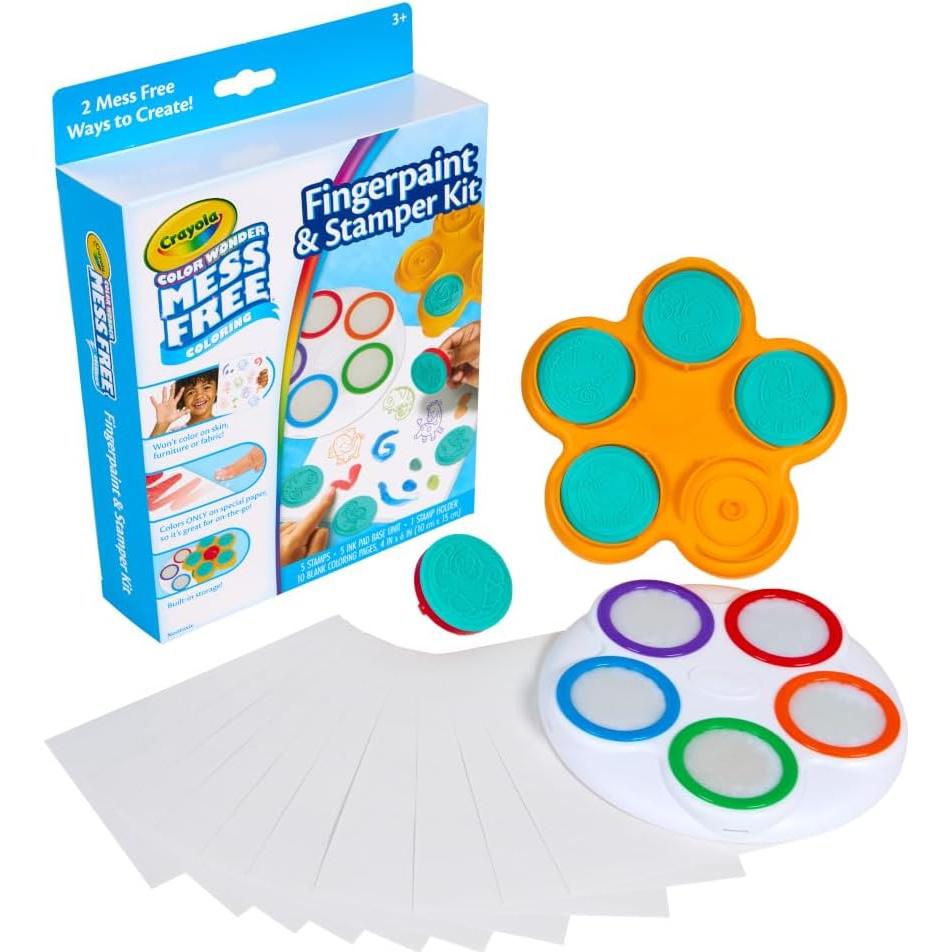 Kit de Pintura a Dedo Crayola Color Wonder Safari 3+