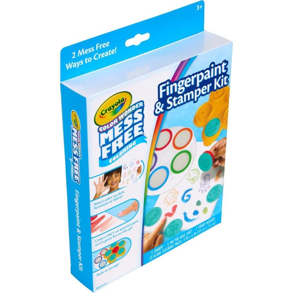 Kit de Pintura a Dedo Crayola Color Wonder Safari 3+