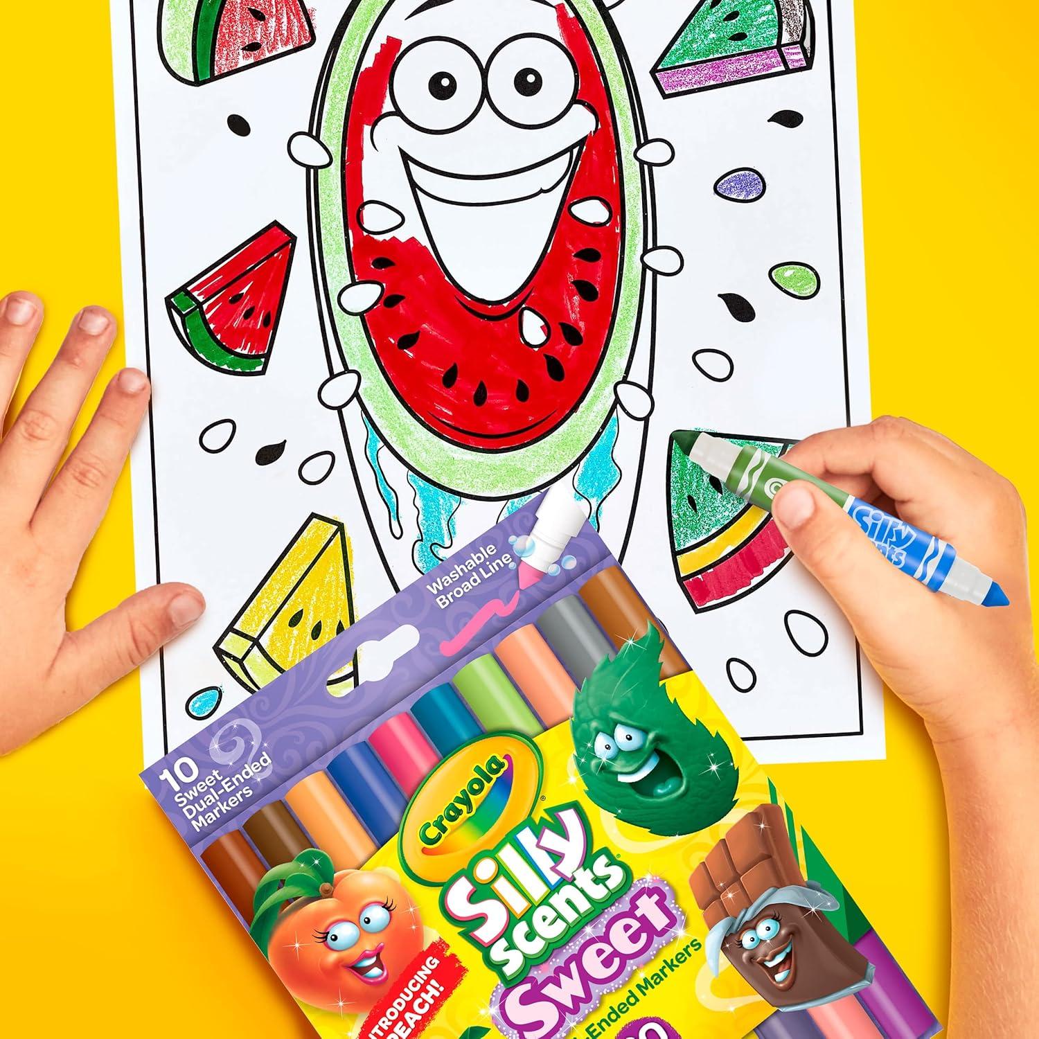 Marcadores Aromatizados Crayola Silly Scents, 10 Pzas