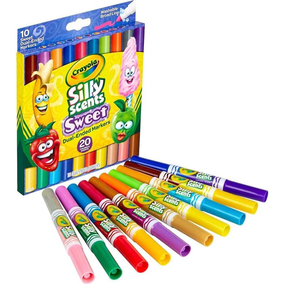 Marcadores Aromatizados Crayola Silly Scents, 10 Pzas