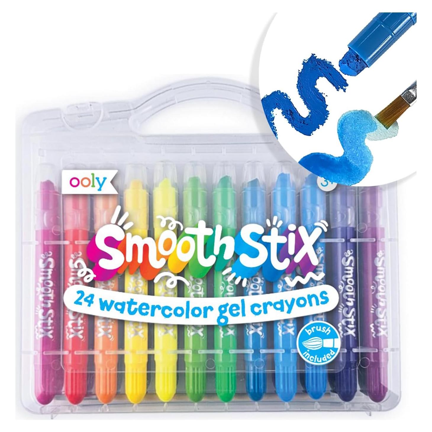 Crayones de Gel Ooly Smooth Stix 24 Colores Acuarela