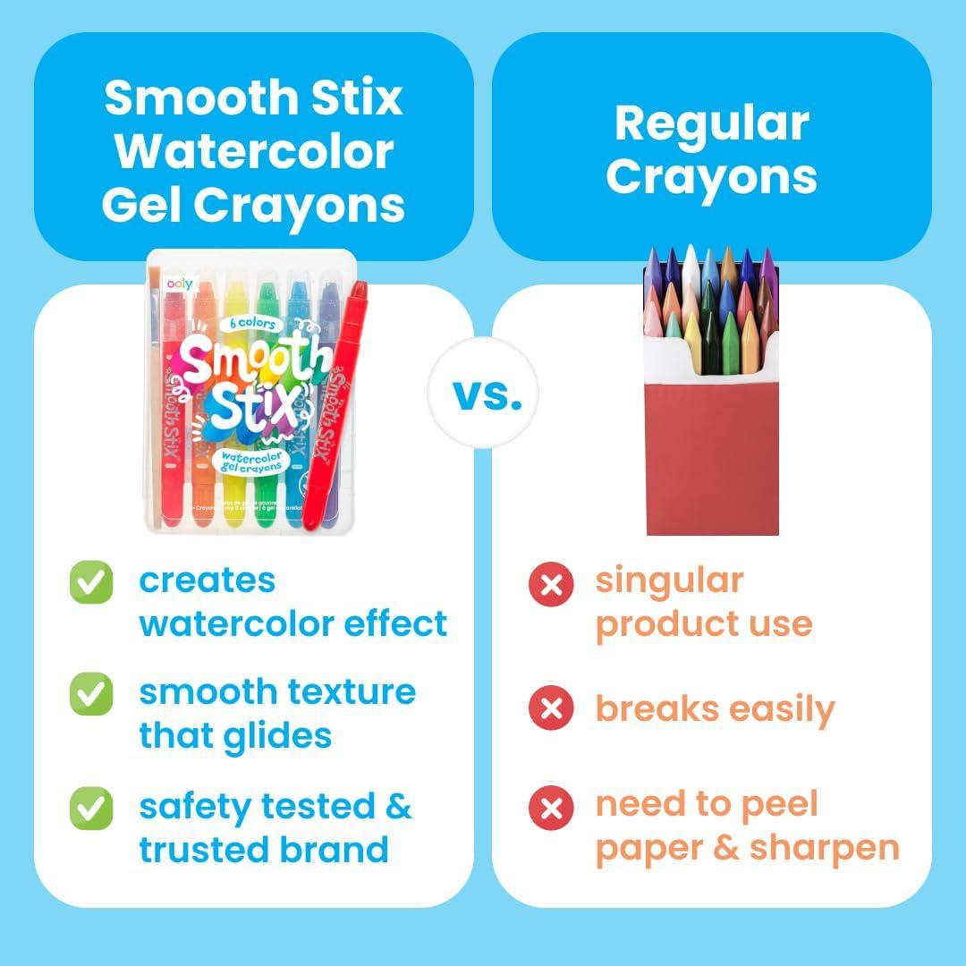 Crayones de Gel Ooly Smooth Stix 24 Colores Acuarela