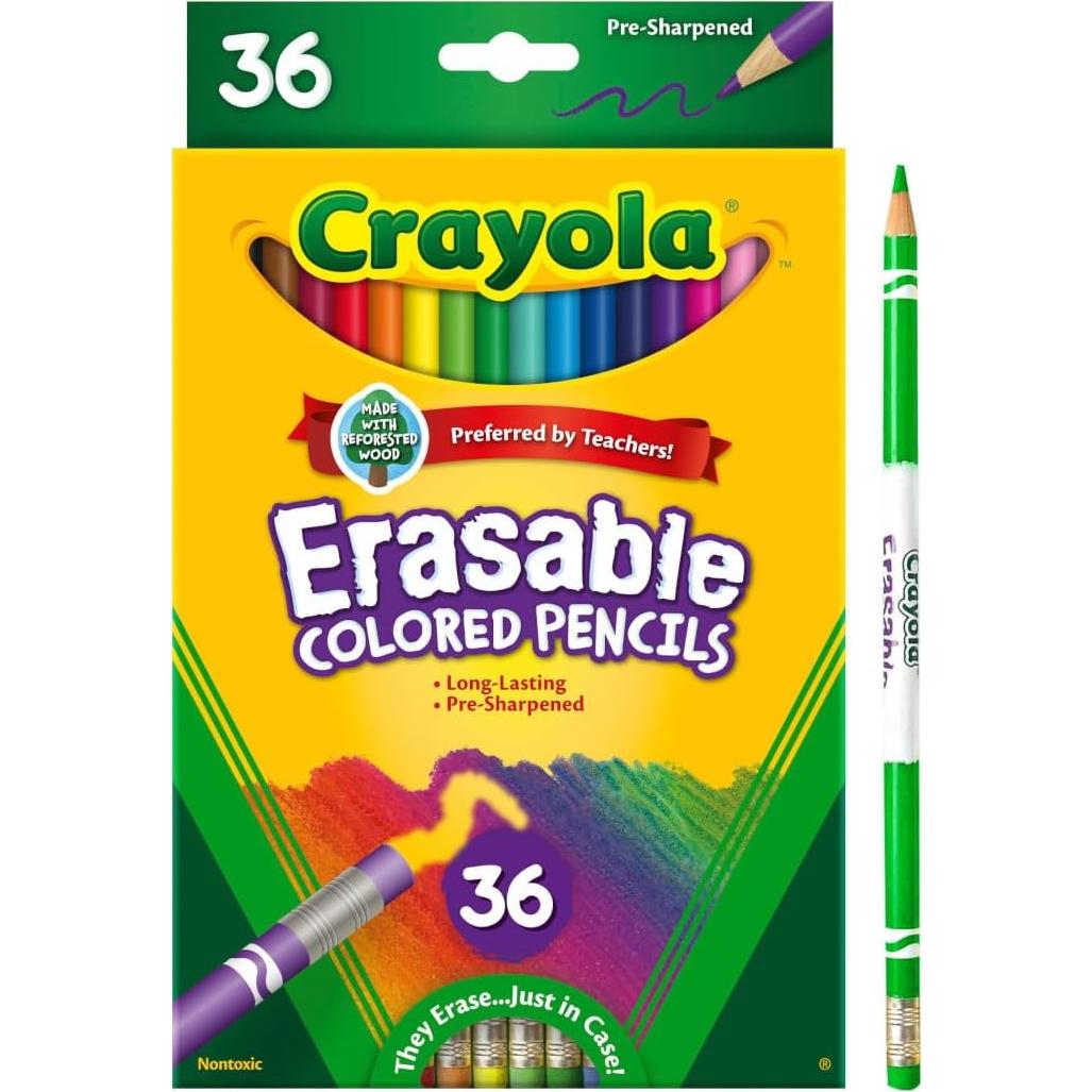 Lápices de Colores Borrables Crayola 36 Piezas para Niños