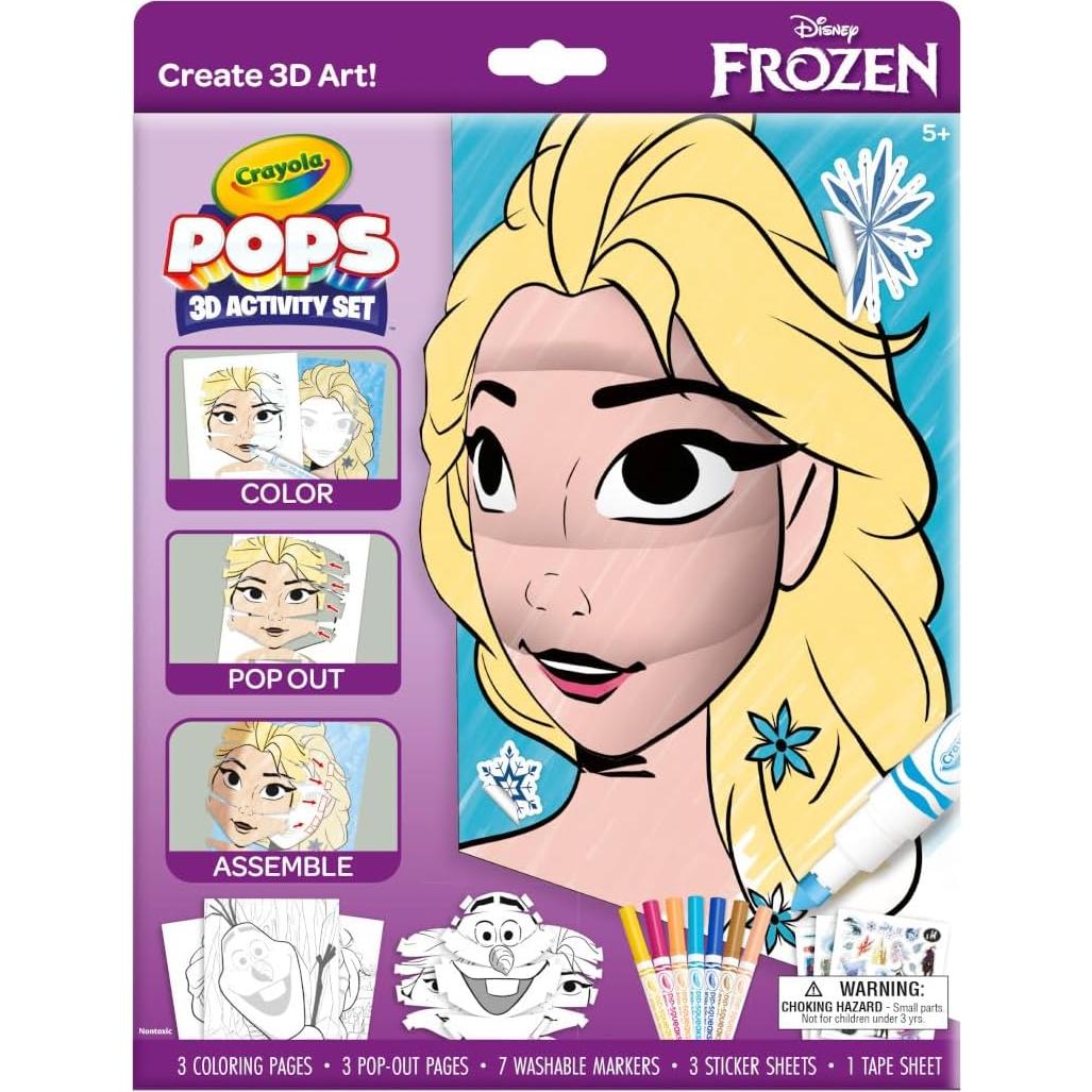 Conjunto de Actividades 3D Frozen Crayola POPS con Stickers y Marcadores