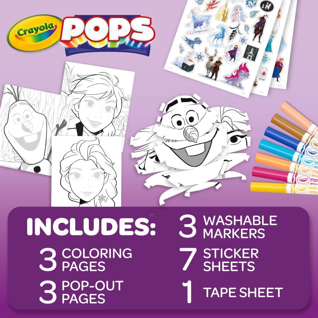 Conjunto de Actividades 3D Frozen Crayola POPS con Stickers y Marcadores
