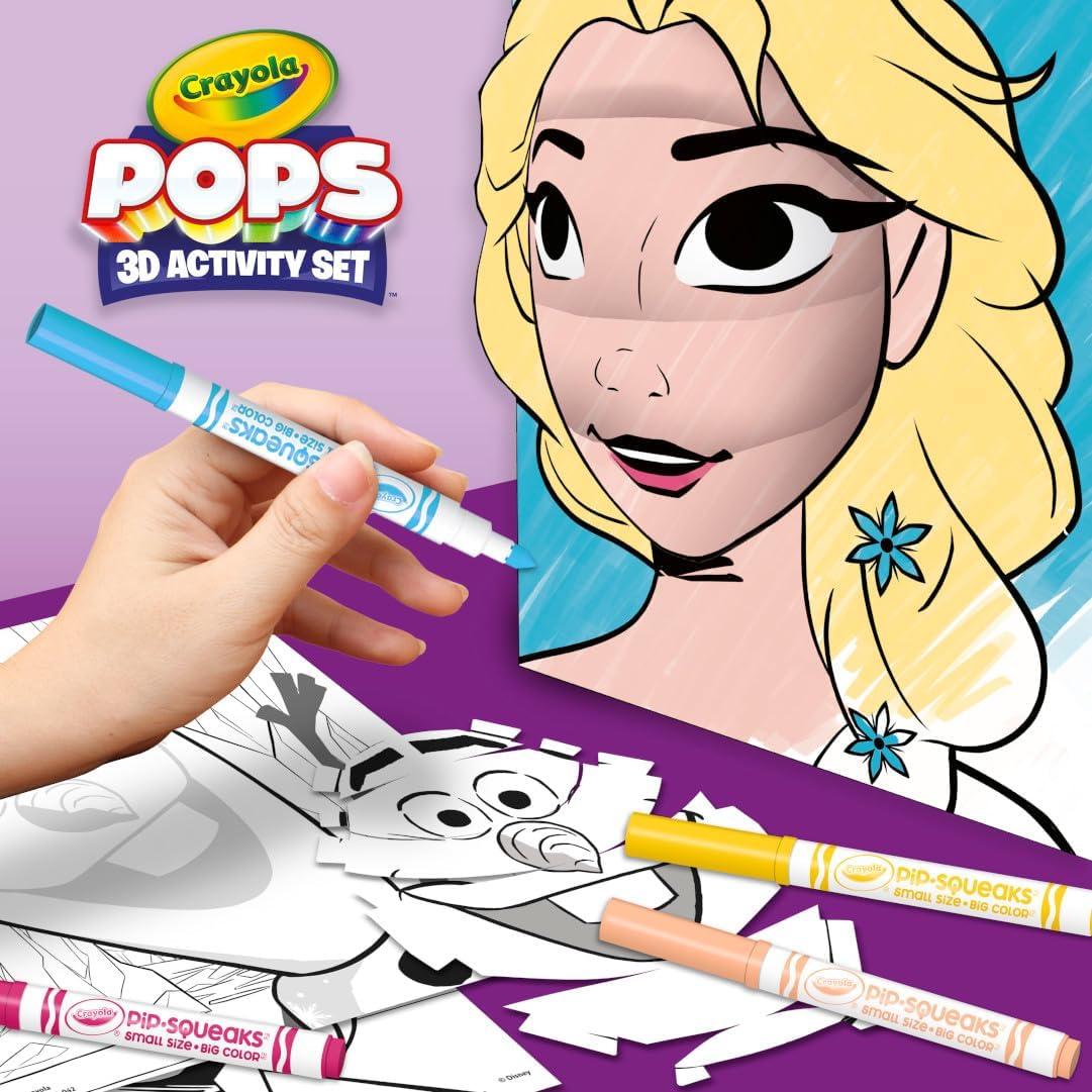Conjunto de Actividades 3D Frozen Crayola POPS con Stickers y Marcadores