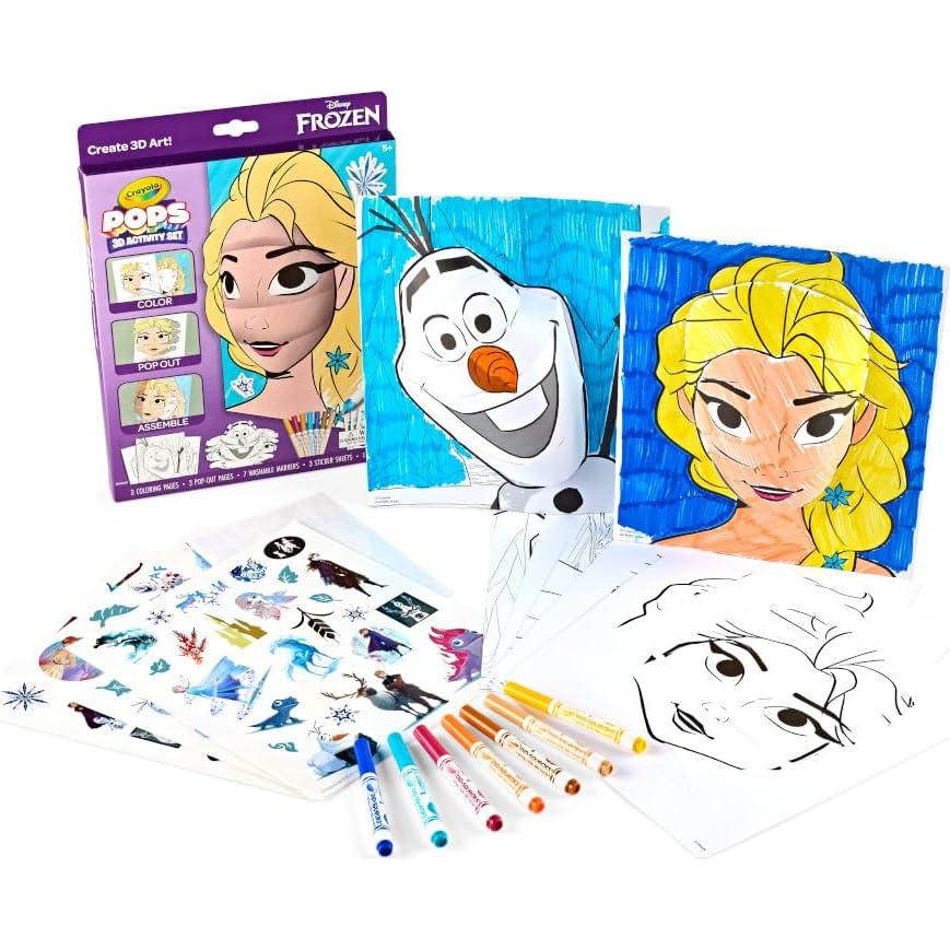 Conjunto de Actividades 3D Frozen Crayola POPS con Stickers y Marcadores