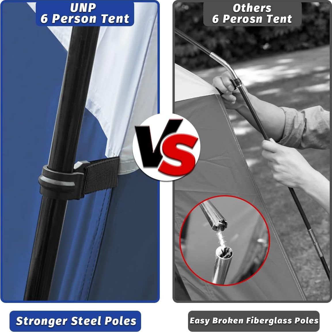 Tienda Familiar UNP para 6 Personas Impermeable 8,36 m²