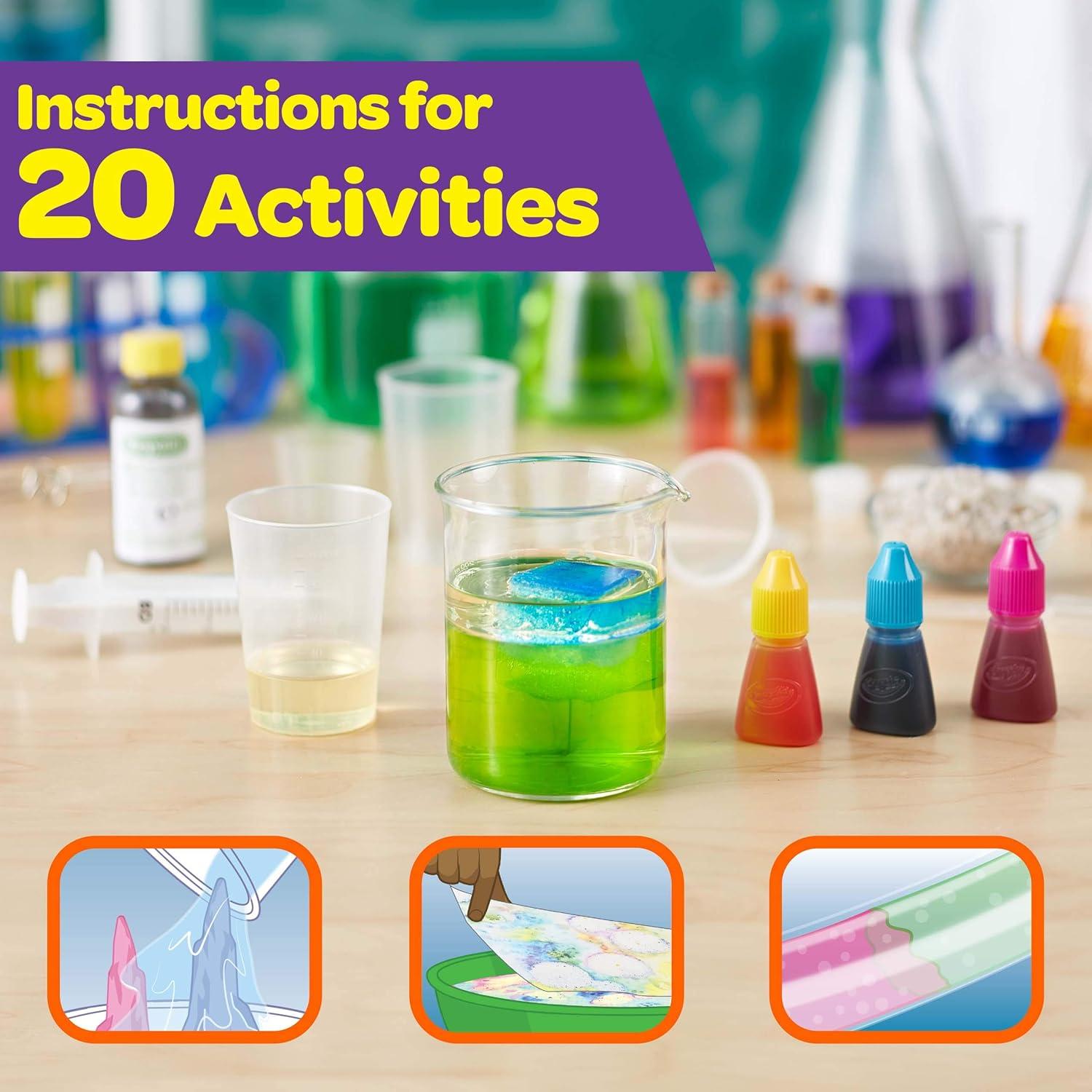 Kit de Ciencia Líquida Crayola 15 Experimentos Educativos