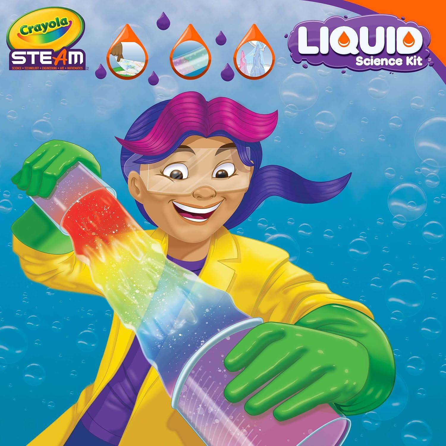 Kit de Ciencia Líquida Crayola 15 Experimentos Educativos